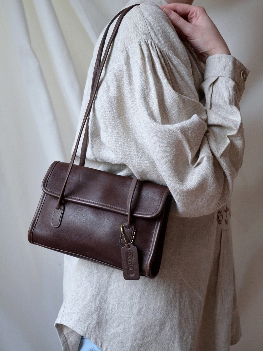Vintage Coach Laurie Flap Shoulder Bag #9032